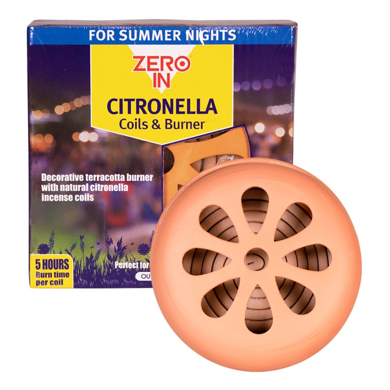 Zero In Citronella Burner Coils Pack 6