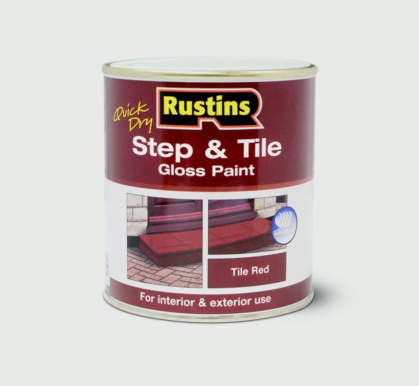 Rustins Quick Drying Step Tile Red 250ml