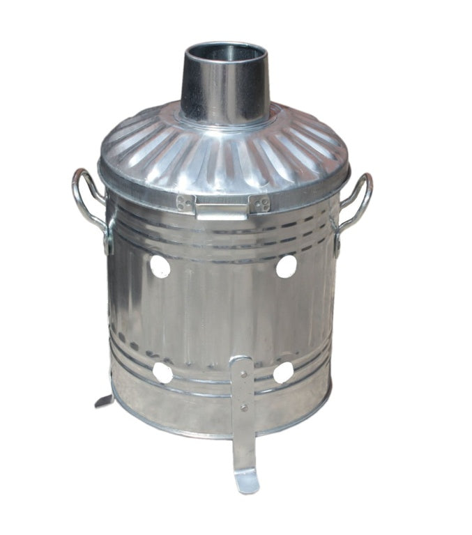 Ambassador Galvanised Mini Garden Incinerator Tapered