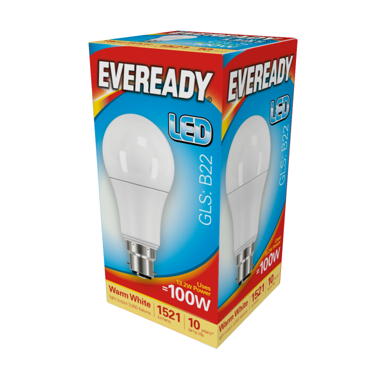 Eveready LED GLS 14w 1521lm Warm White 3000k B22