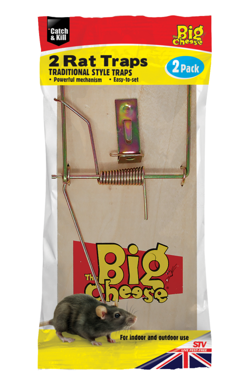 The Big Cheese Wooden Rat Trap 2 Pack