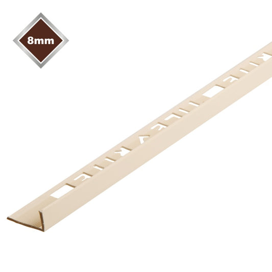 Tile Rite 8mm L Profile PVCTile Trim Soft Peach