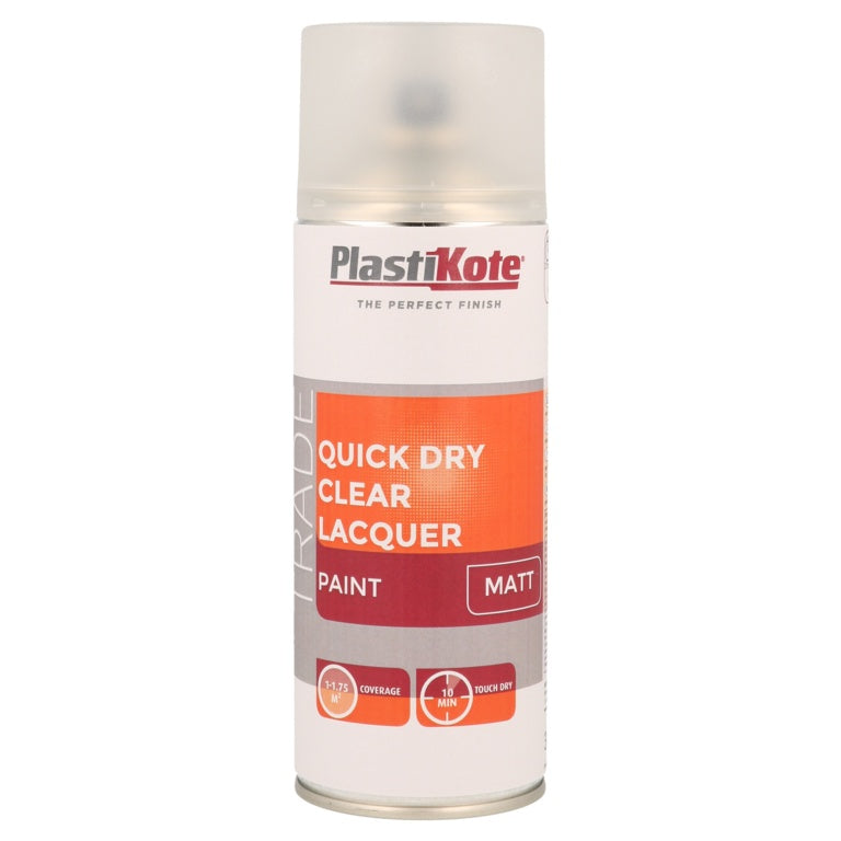 PlastiKote Quick Dry Clear Lacquer 400ml Matt