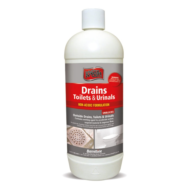 Knockout Drains, Toilets & Urinals Unblocker 1L