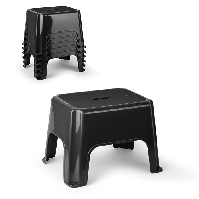 Plasticforte Eco Step Stool Black 40 x 30 x 28cm