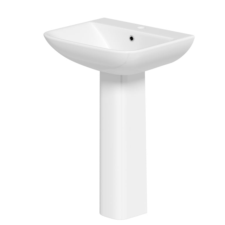 SP Space Saver Basin & Pedestal In A Box W: 550mm H: 855mm D: 445mm