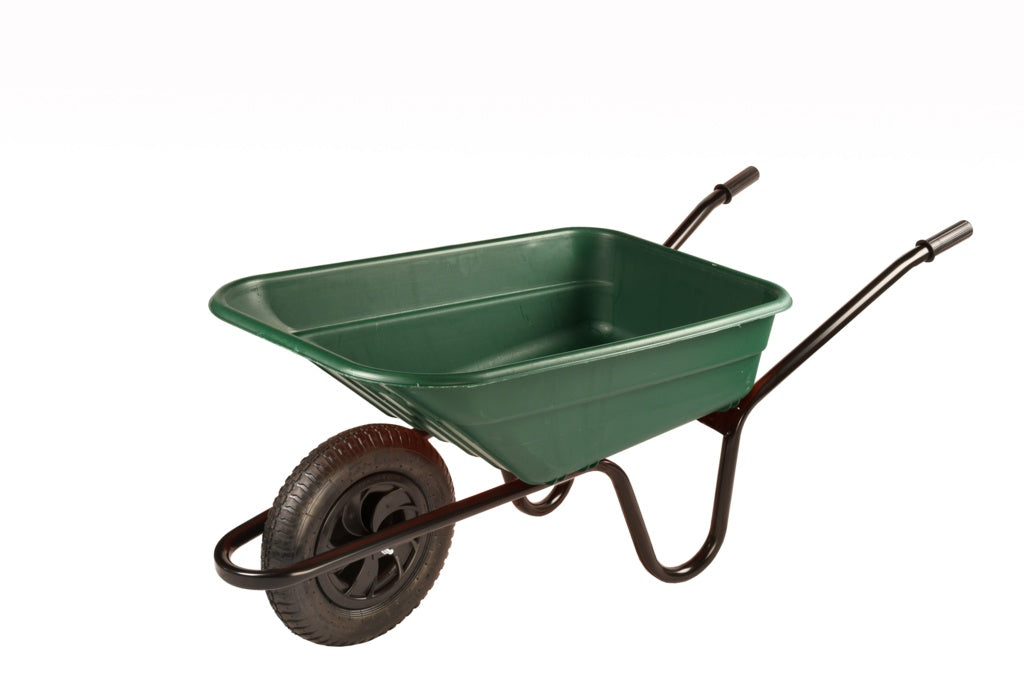 Walsall Poly Wheel Barrow 90L Shire Green