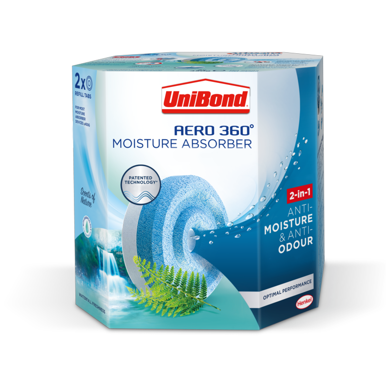 UniBond Aero 360 Moisture Absorber Refills Waterfall Freshness