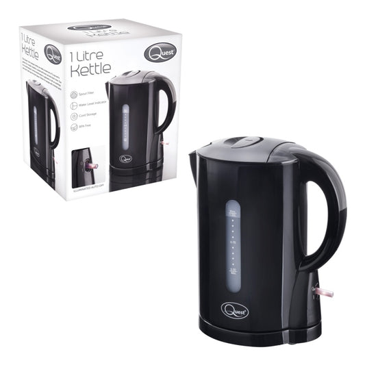 Quest 1L Jug Kettle Black