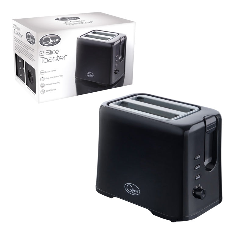 Quest 2 Slice Toaster Black