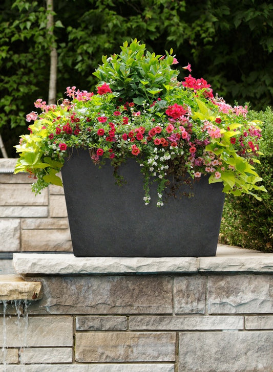 Primeur Sonata Trough Planter Slate 50cm