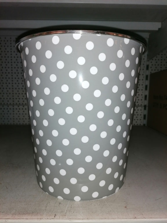 SupaHome Waste Bin Grey Dots