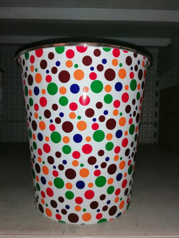 SupaHome Waste Bin Multi Coloured Small Dots