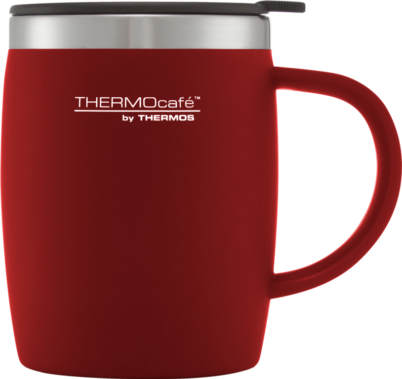 Thermos Thermocafe Soft Touch Desk Mug Red 450ml