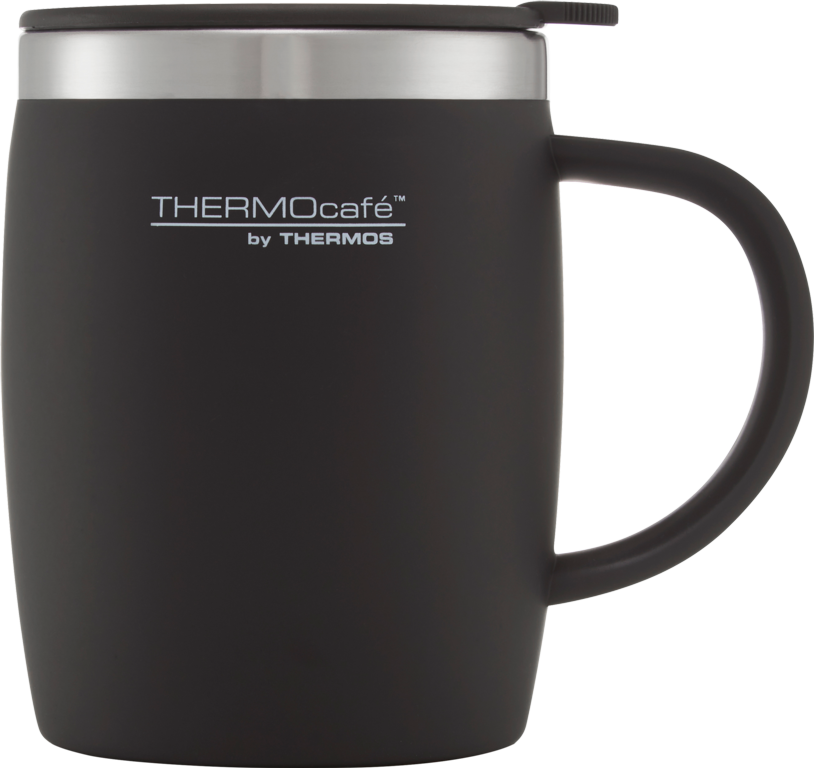 Thermos Thermocafe Soft Touch Desk Mug Black 450ml