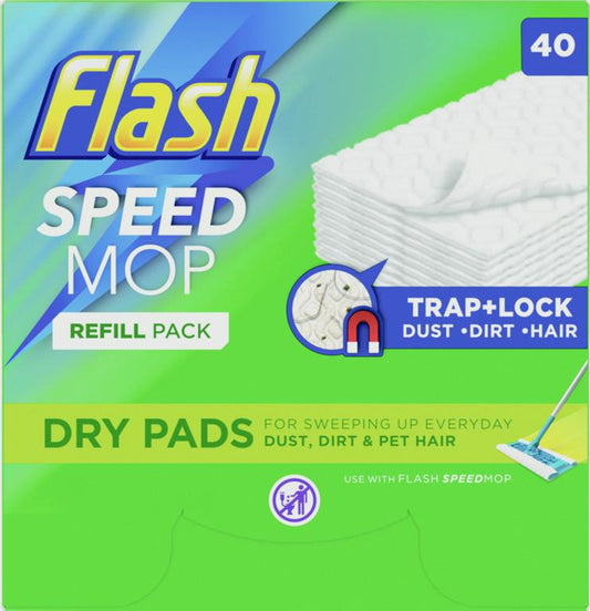 Flash Speedmop Dry Refill Pads 40 Pads