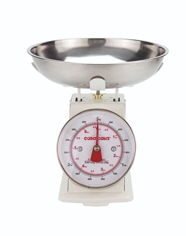 Casa & Casa Trad Mechanical Kitchen Scale Cream