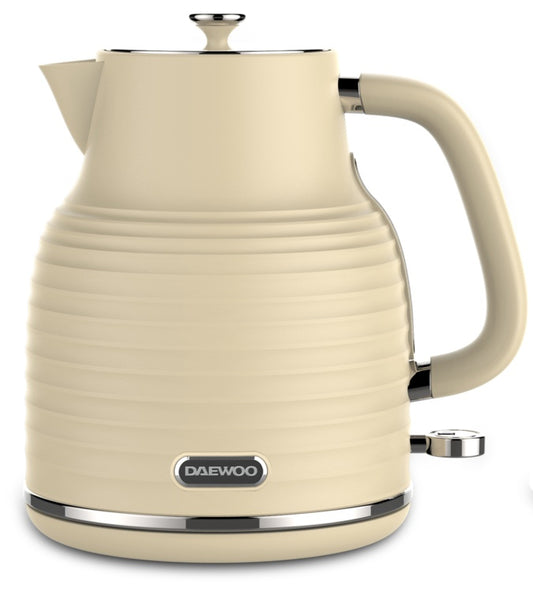 Daewoo Sienna 1.7L Jug Kettle 3kw Cream