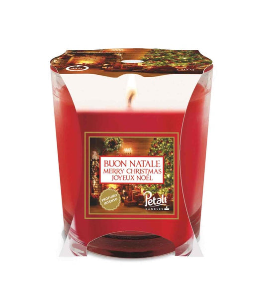 Price's Candles Petali Medium Candle Jar Merry Christmas