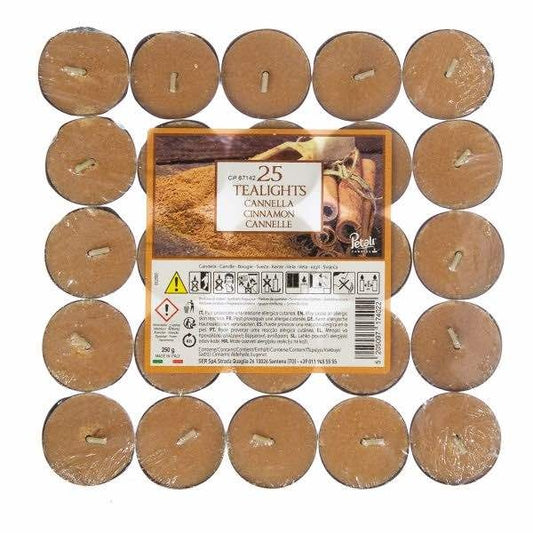 Price's Candles Petali Tealights x 25 Cinnamon