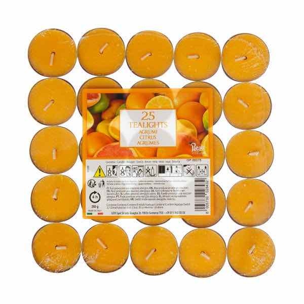 Price's Candles Petali Tealights x 25 Citrus