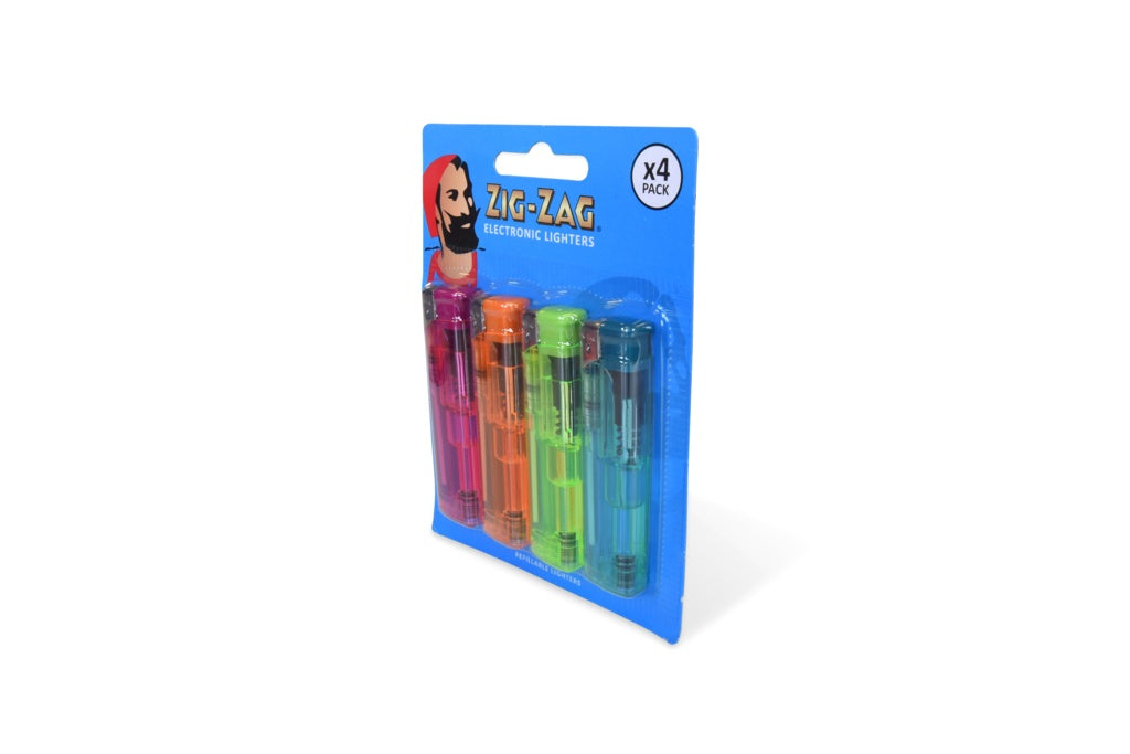 Zig Zag Electronic Lighter Pack 4