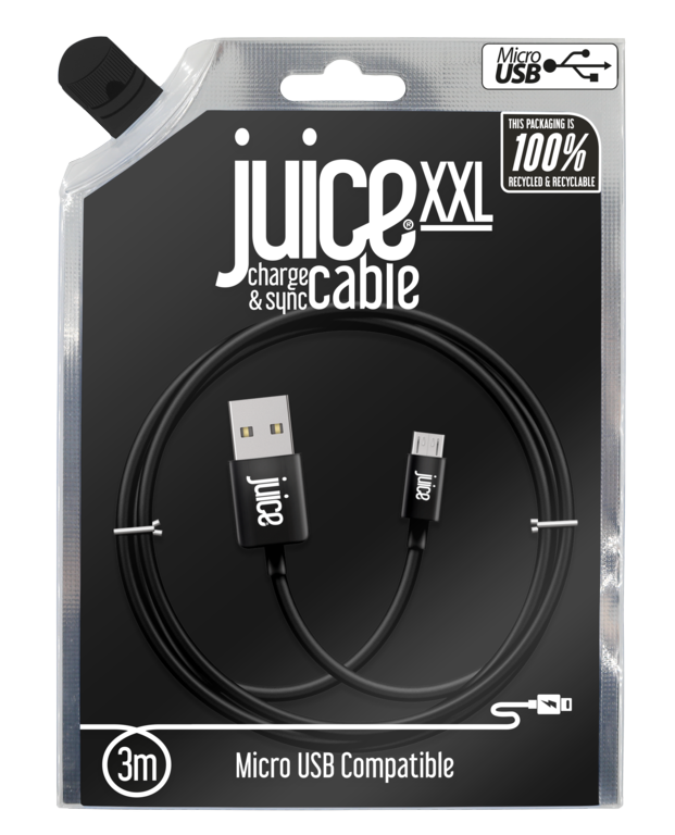 Juice USB Charge Cable 3m Black