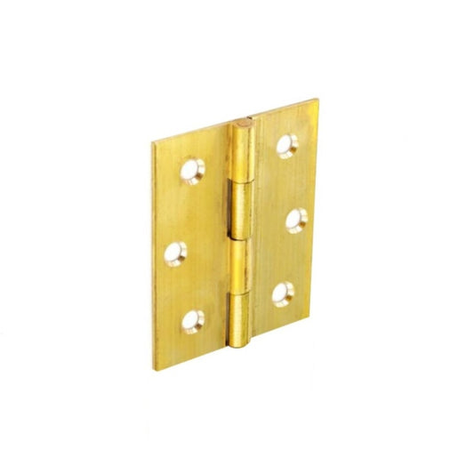 Securit Brass Butt Hinges Self Colour (Pair) 38mm