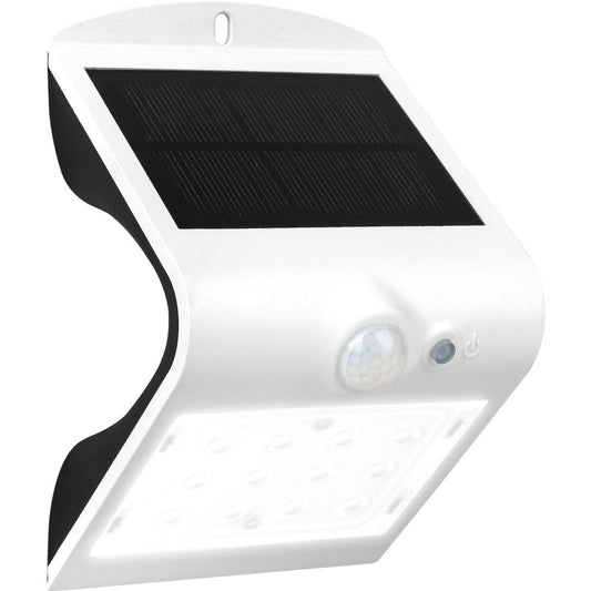 Luceco Solar Wall Light & PIR Sensor 220 lumens / 1.5w / IP65