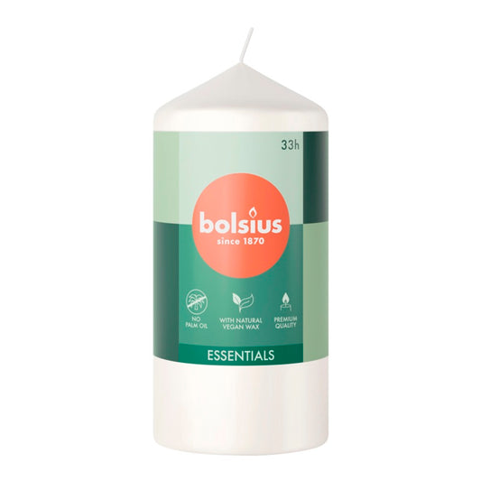 Bolsius Pillar Candle White 120mm x 58mm