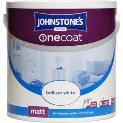 Johnstone's One Coat Matt 2.5L Brilliant White