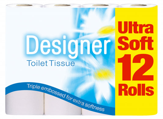 Designer Toilet Roll Pack 12