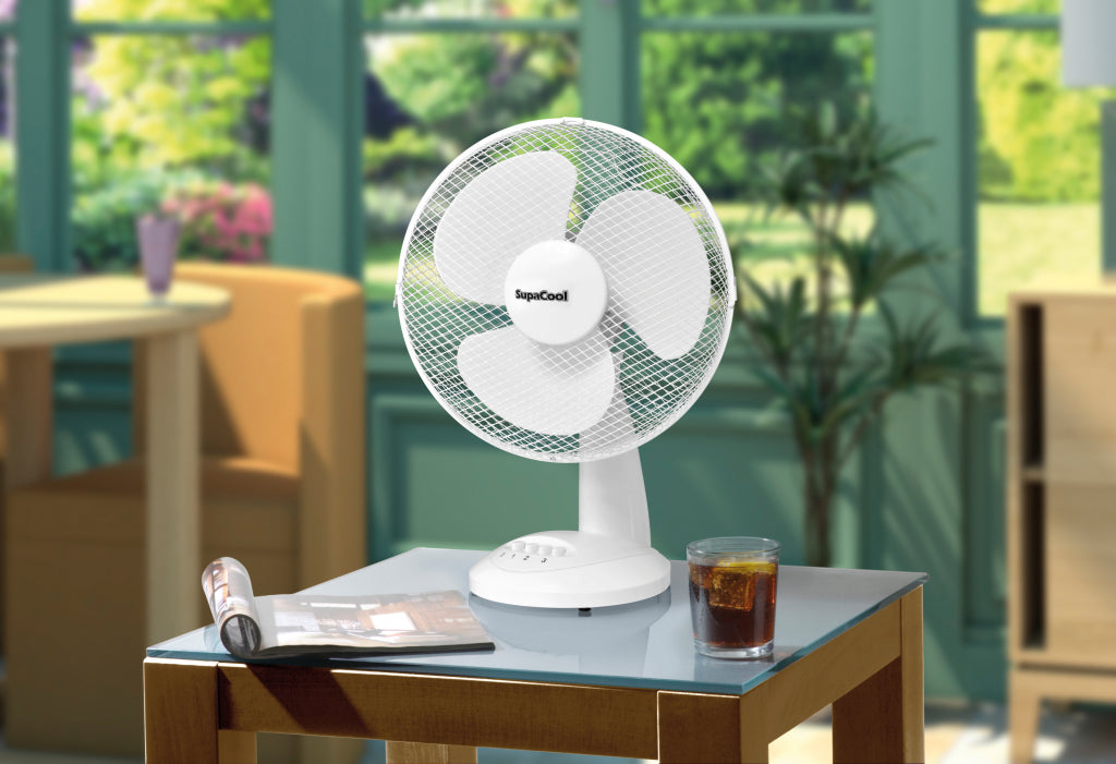 SupaCool Oscillating Desk Fan 12"