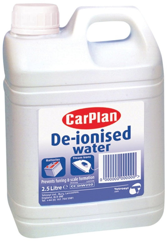 Carplan De-Ionised Water 2.5L