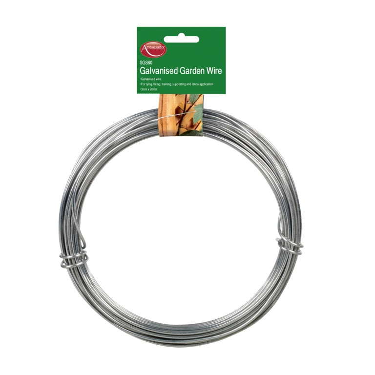 Ambassador Galvanised Wire 3mm x 20m