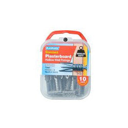 Plasplugs Regular Duty Plasterboard Fixings 10 Pack – Direct From UK