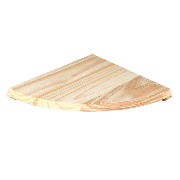 Core Natural Wood Corner Shelf Kit 8"